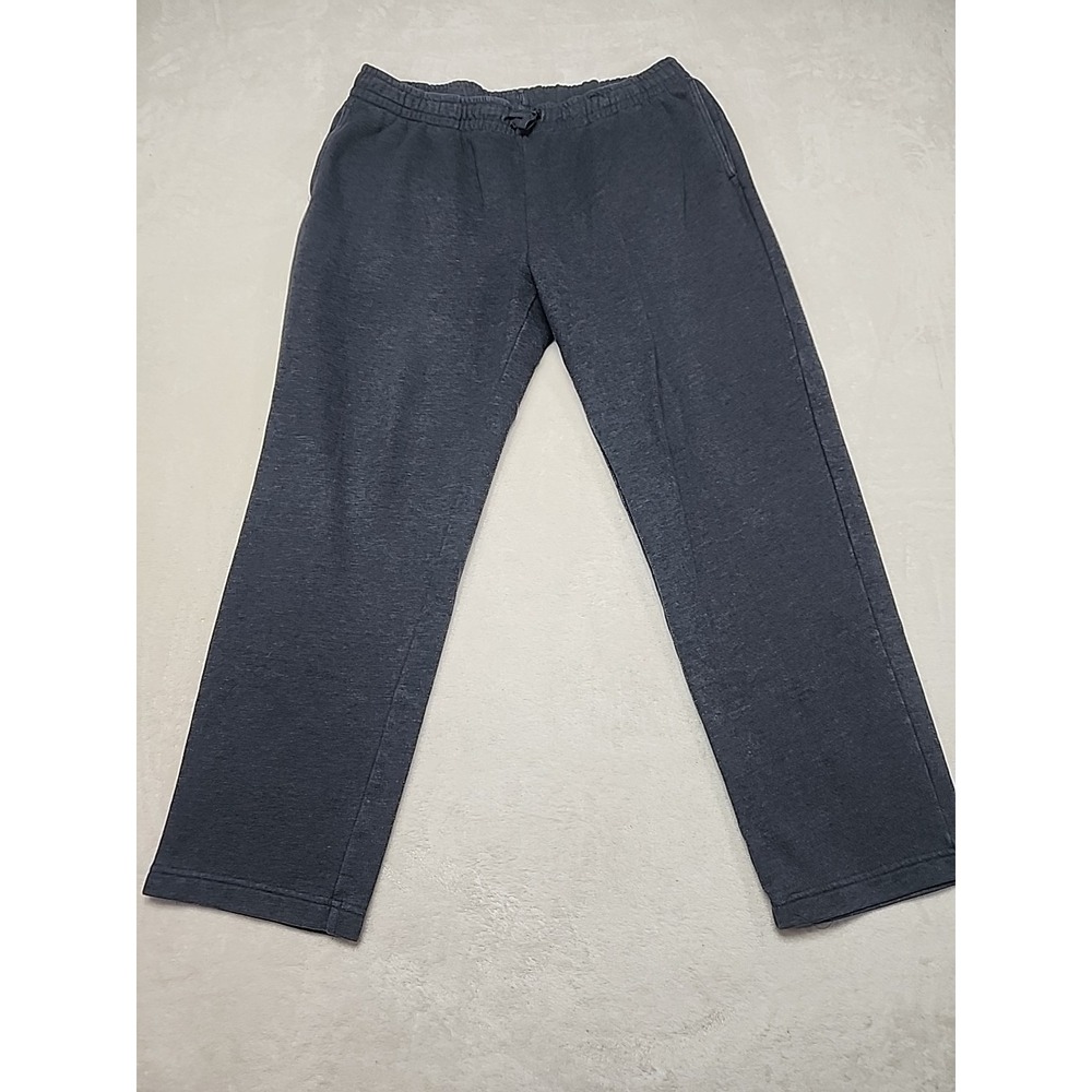 Tek Gear Ultrasoft Fleece Mens Jogger Sweatpants Size L Gray Drawstring Pockets